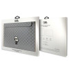 Karl Lagerfeld KLCS14SAKHPKG puzdro na notebook pre 14", strieborné, Saffiano Monogram Ikonik