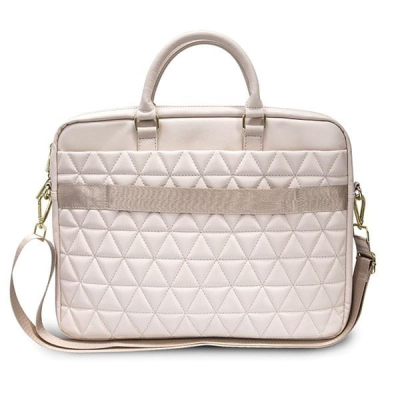 Taška na notebook Guess GUCB15QLPK 15", ružová, Quilted