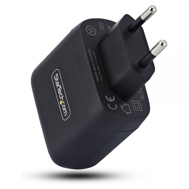 StarTech.com 1065EB-WALL-CHARGER 65 W USB-C GaN nabíjačka na notebook, čierna