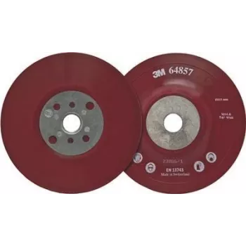 3M 64858 Vysokovýkonný plochý nosný tanier, červený, 125 mm, M14, flexibilný