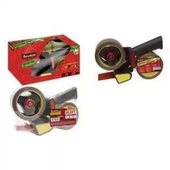 3M Scotch HV5066DB ručný odvíjač na baliacu pásku do 50 mm x 66 m, kovový rám, modrá/sivá