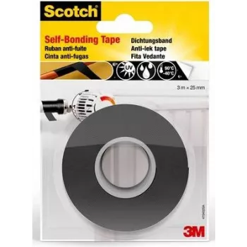 3M Scotch samozvárací silikónový opravný pás 4704, 25 mm x 3 m, čierny