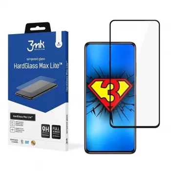 3MK Hard Glass Max Lite ochranná fólia displeja pre Xiaomi Poco X3 NFC / Poco X3 Pro - čierna