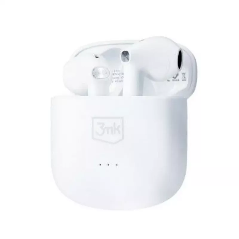3MK MovePods 6,5 hodiny Bluetooth 5.3 slúchadlá True Wireless biele