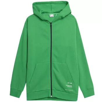 4F pánska Deep Green mikina s okrúhlym výstrihom SS23 Regular Fit veľkosť S
