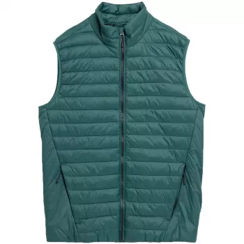 4F pánska zelená prešívaná vesta M062 - kolekcia AW23, veľkosť S