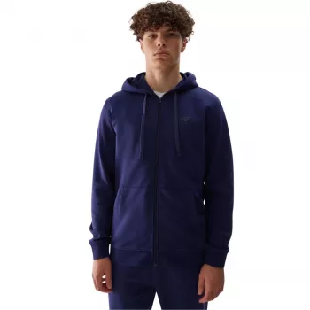 4F Pánske tmavomodré tričko s okrúhlym výstrihom M0951 (80% bavlna, 20% polyester) - veľkosť L