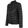 4F dámska páperová bunda Deep Black syntetická páperová prešívaná bunda H4Z22 KUDP002 20S