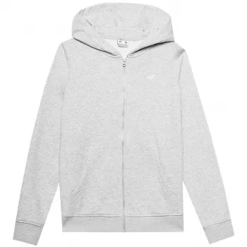 4F dámska mikina F0956 Cool Light Gray Melange veľkosť S