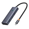 5-in-1 hub Baseus UltraJoy Series USB-C na HDMI 4K@30Hz + 3x USB 3.0 + 1x PD (sivý)