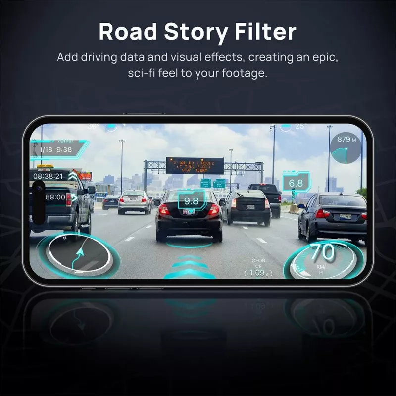 70mai Dash Cam 4K Omni X800 čierna