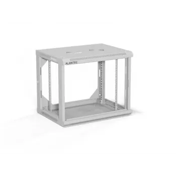 A-LAN ALANTEC 19 palcový 9U 600x450 nástenný rozvádzač, sivá