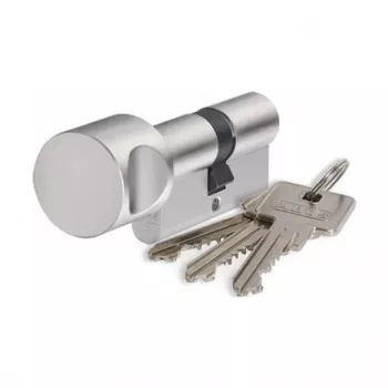 ABUS Dvojitý cylindrický zámok 45x55mm matný nikel dlhý 3 kľúče