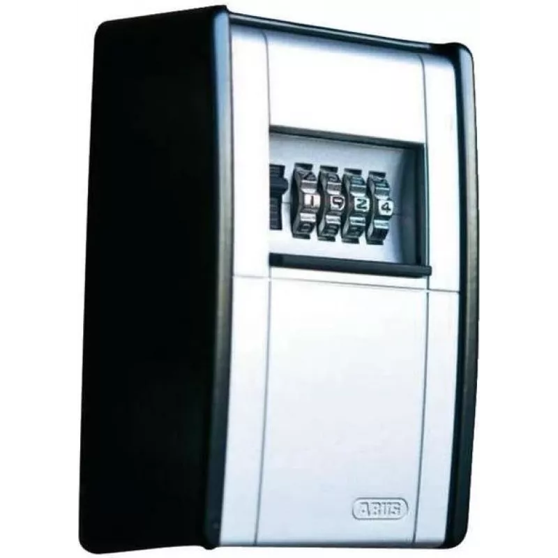 ABUS KeyGarage 787 kľúčová schránka – čierna/strieborná – kov – 4-miestna kombinácia – 80 x 45 x 120 mm