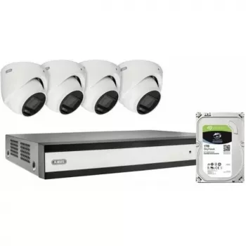 ABUS SECURITY-CENTER TVVR33843D 8-kanálový hybridný analog/IP rekordér set so 4 mini-dome kamerami