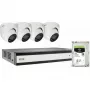 ABUS SECURITY-CENTER TVVR33843D 8-kanálový hybridný analog/IP rekordér set so 4 mini-dome kamerami