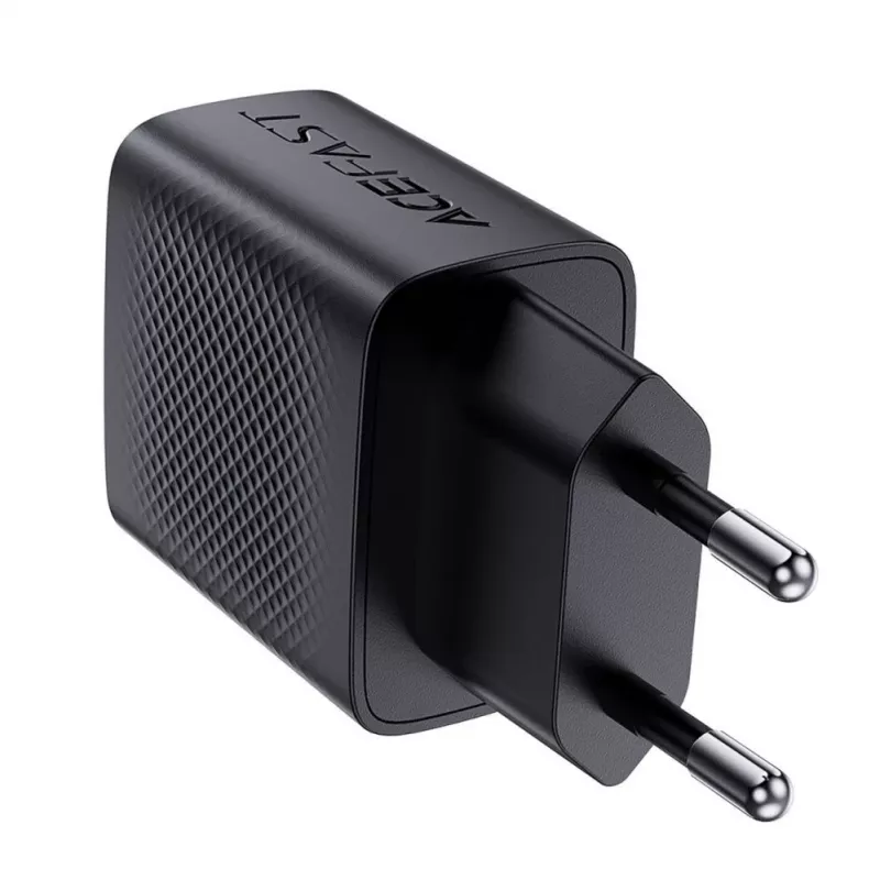 ACEFAST A82 GaN USB-C PD 20W nástenná nabíjačka - čierna