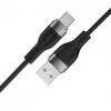 ACEFAST C11-04 USB-A na USB-C 3A magnetický pletený kábel 1,2m čierny