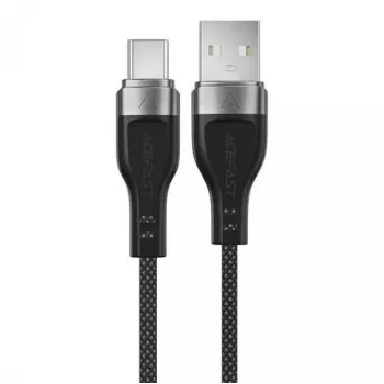 ACEFAST C11-04 USB-A na USB-C 3A magnetický pletený kábel 1,2m čierny