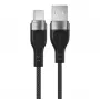 ACEFAST C11-04 USB-A na USB-C 3A magnetický pletený kábel 1,2m čierny
