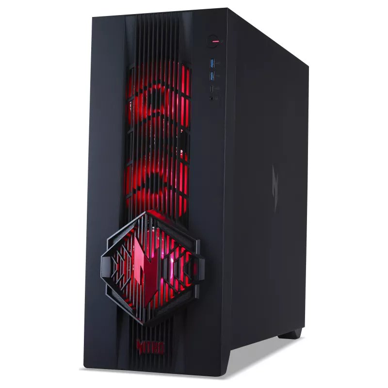 Acer Nitro 70 N70X3D-100 herný desktop PC, AMD Ryzen 7 9800X3D, 32GB DDR5, 2TB NVMe SSD, NVIDIA GeForce RTX 5080, Windows 11 Home, čierna