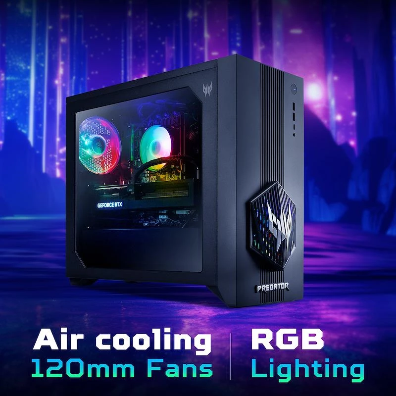 Acer Predator Orion 3000 PO3-665 herný desktop PC - Intel Core Ultra 7 265F, 32GB DDR5, 1TB SSD, NVIDIA GeForce RTX 5060, Windows 11 Home