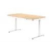 ACJ ACTIVEJET elektricky výškovo nastaviteľný stôl 120x60 ET119S biely/dub