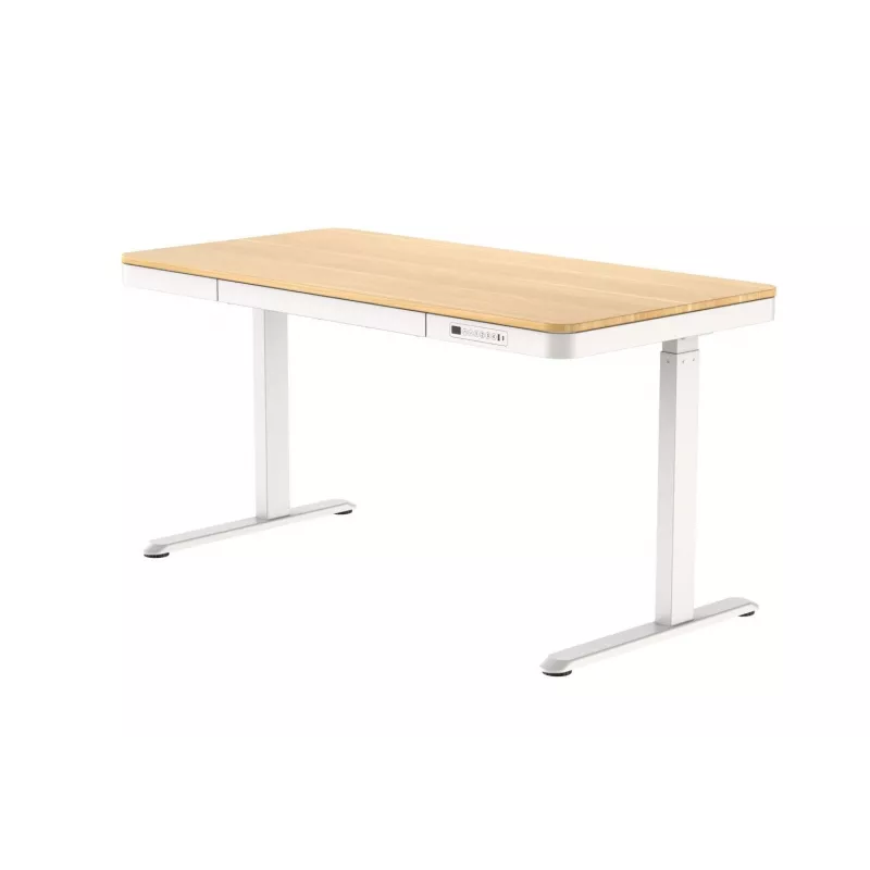 ACJ ACTIVEJET elektricky výškovo nastaviteľný stôl 120x60 ET119S biely/dub
