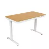 ACJ ACTIVEJET elektricky výškovo nastaviteľný stôl 120x60 ET119S biely/dub