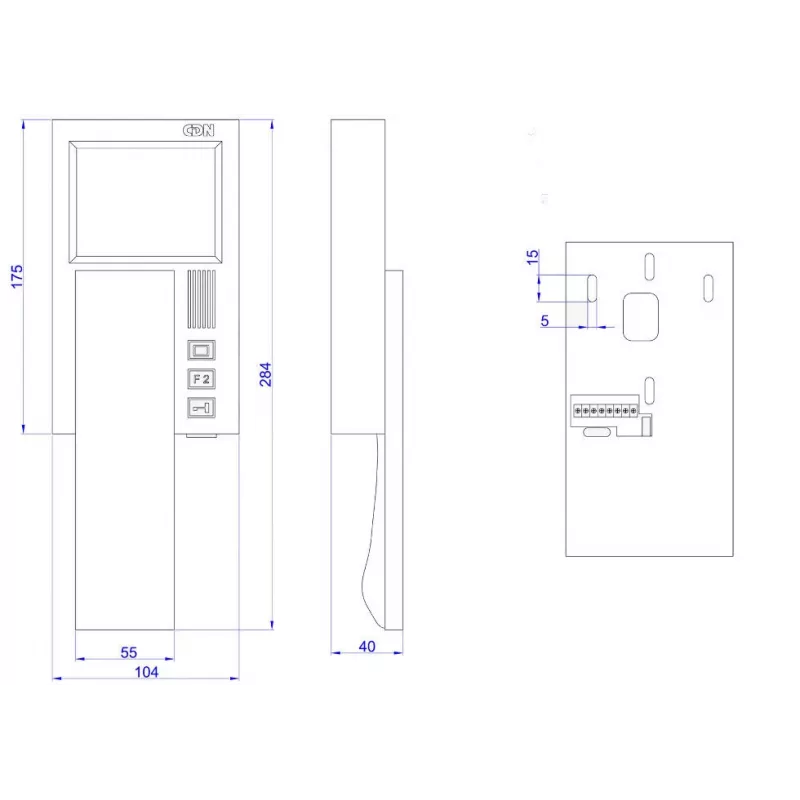 ACO INS-MPR 4 INSPIRO digitálny farebný monitor pre videovrátniky
