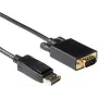 ACT 2 m DisplayPort konektor samec na VGA konektor samec konverzný kábel (AK3999)