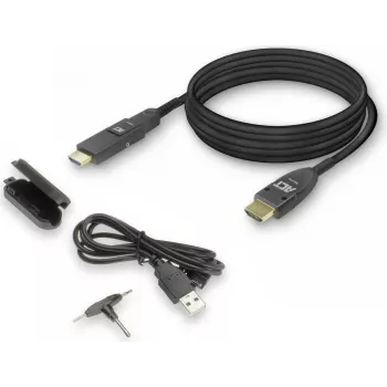 ACT 40m HDMI High Speed 4K aktívny optický kábel s odnímateľným konektorom HDMI-A samec na HDMI-A samec (AK4105)