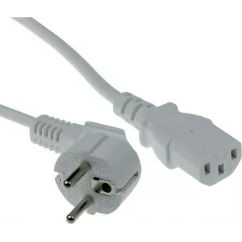 ACT AK5402 napájací kábel biely 1m CEE 7/7 na IEC C13