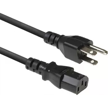 ACT AK5443 napájací kábel NEMA 5-15P na IEC C13 1m čierny
