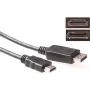 ACT konverzný kábel DisplayPort na HDMI 1 m 4K@30Hz pozlátené konektory AK3988