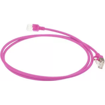 ACT Pink 3m LSZH U/FTP CAT6A Datacenter Slimline patch kábel Snagless s RJ45 konektormi (DC7403)