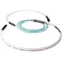 ACT RL2402 20m LC na LC duplex multimode OM2 optický patch kábel, LSZH, aqua