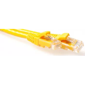 ACT žltý 1,5 m LSZH U/UTP CAT6A patch kábel s RJ45 konektormi IB1951