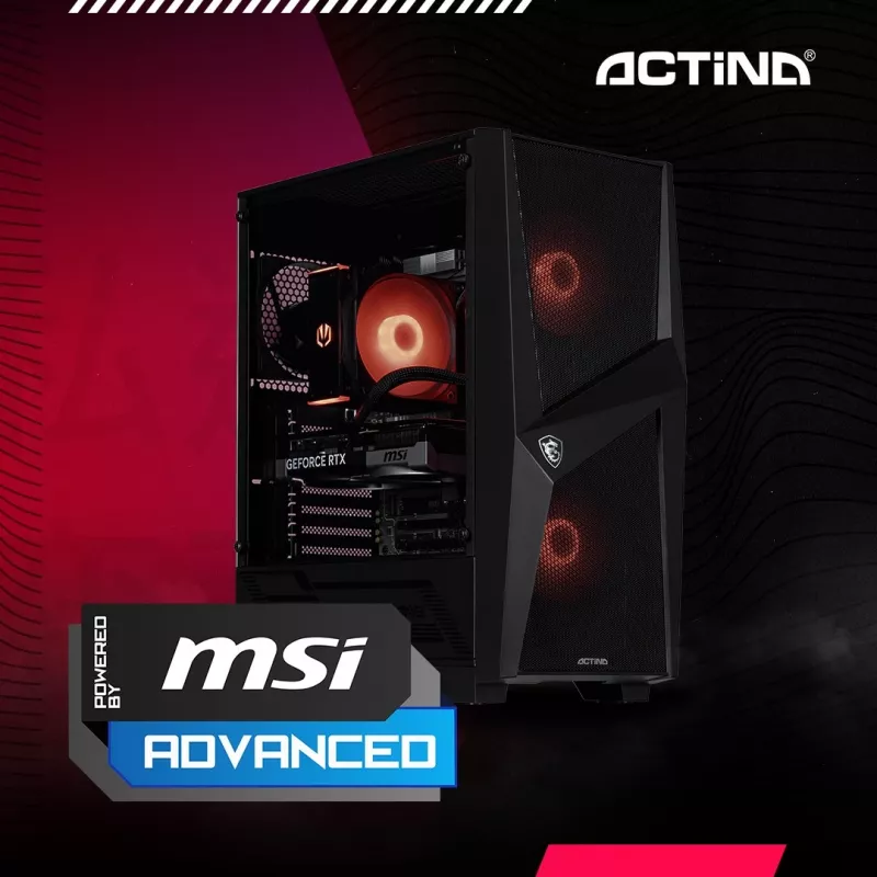 ACTINA PC AMD Ryzen 7 8700F 32 GB DDR5-SDRAM 1 TB SSD NVIDIA GeForce RTX 5060 Midi Tower čierna