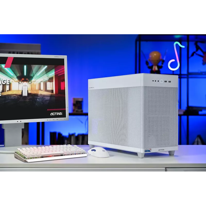 Actina PC AMD Ryzen 7 8700F 32 GB DDR5-SDRAM 1 TB SSD NVIDIA GeForce RTX 5070 Windows 11 Home Mini Tower biela