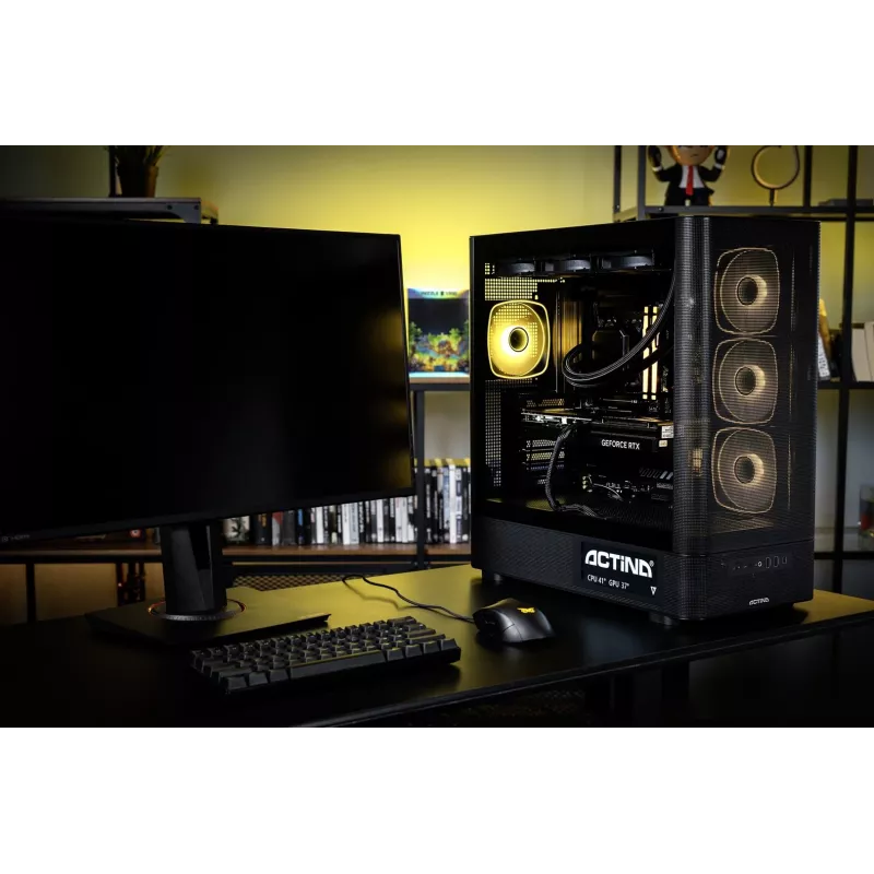 ACTINA PC AMD Ryzen 7 9850X3D 32 GB DDR5-SDRAM 2 TB SSD NVIDIA GeForce RTX 5090 Windows 11 Home Midi Tower čierna