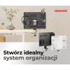 Activejet APB-002W otočný organizér na stôl s dierovanou stenou, sivý a biely