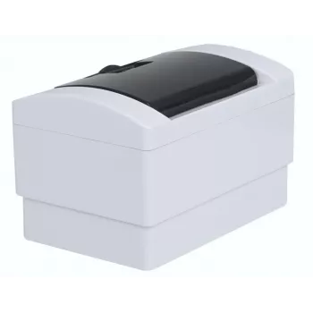 ADELID RM-NT-02T rozvodná skrinka na omietku, 2 moduly, IP40, priehľadné dvierka