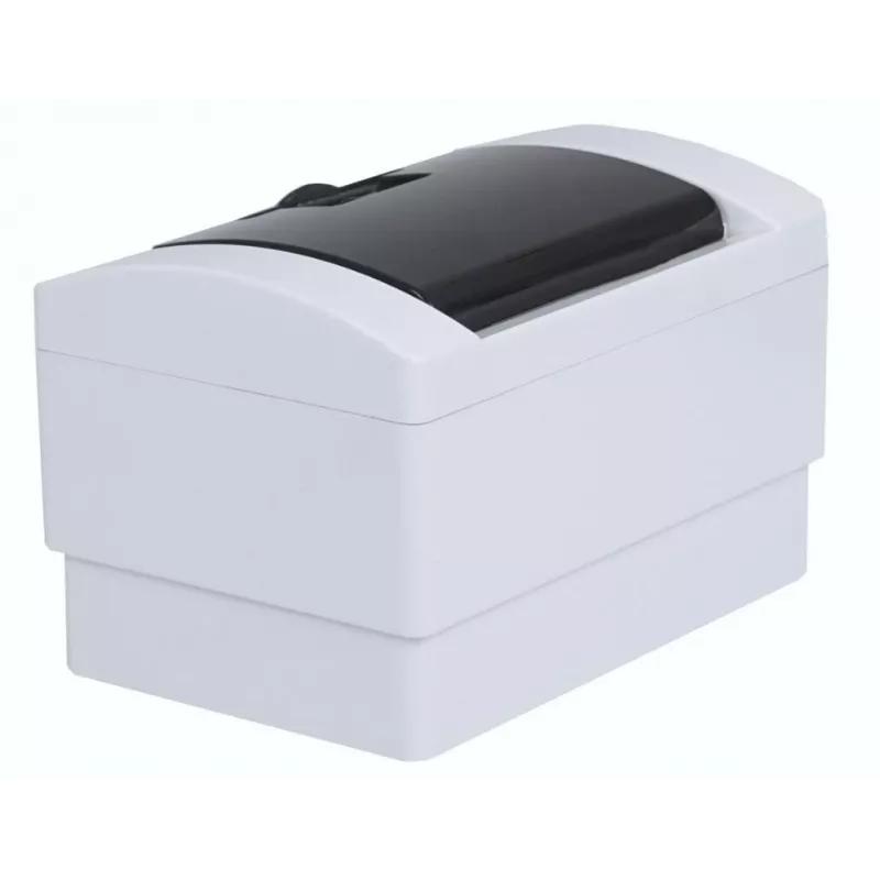 ADELID RM-NT-02T rozvodná skrinka na omietku, 2 moduly, IP40, priehľadné dvierka