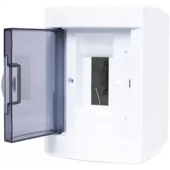 ADELID RM-NT-02T rozvodná skrinka na omietku, 2 moduly, IP40, priehľadné dvierka