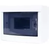 ADELID RM-NT-06T rozvodná krabica na omietku, 6 modulov, 1 rad, IP40, biela/sivá
