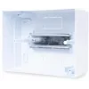 ADELID RM-NT-06T rozvodná krabica na omietku, 6 modulov, 1 rad, IP40, biela/sivá