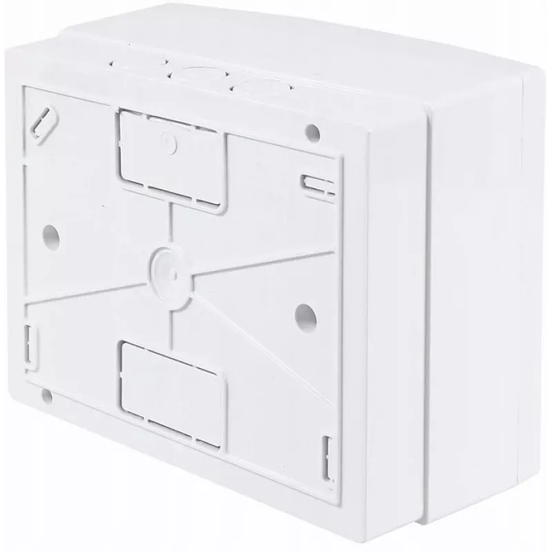 ADELID RM-NT-06T rozvodná krabica na omietku, 6 modulov, 1 rad, IP40, biela/sivá