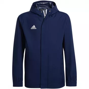 adidas Entrada 22 celoročná bunda tmavomodrá mládež 116 cm