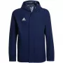 adidas Entrada 22 celoročná bunda tmavomodrá mládež 116 cm